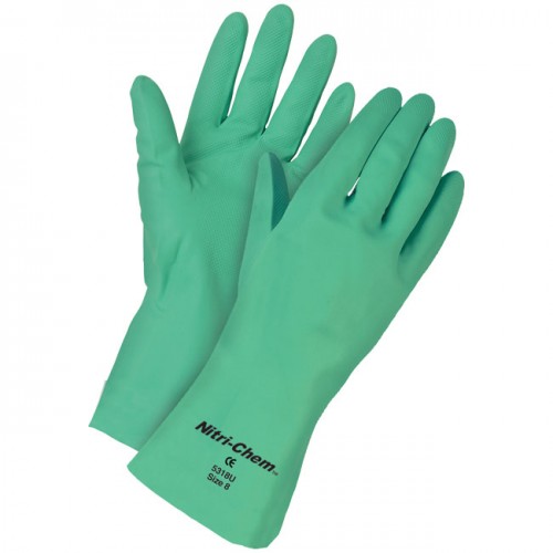 MCR Safety 5318U 15 mil NitriChem Unlined Latex Work Glove Size 8